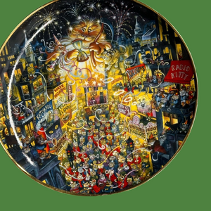 Bill Bell limited edition, numbered plate - Mewing in the New Year.